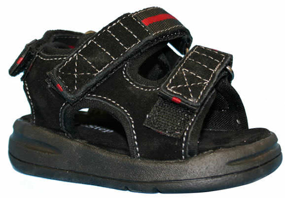 Pediatric cast shoe Black Sandal SureStep