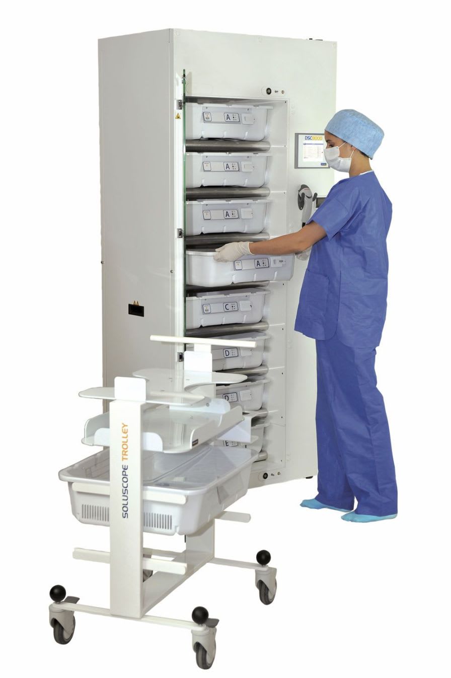 Storage cabinet / drying / endoscope / for healthcare facilities DSC8000 Soluscope