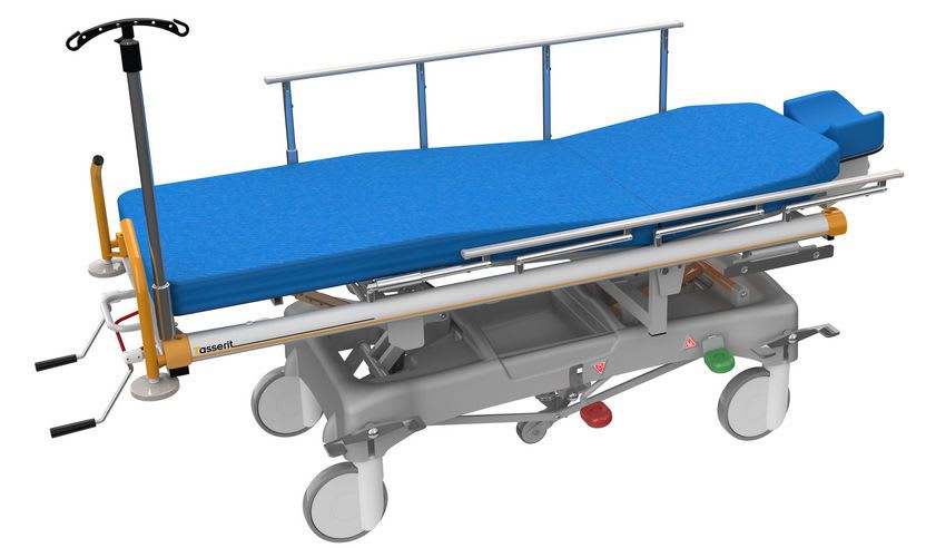 Transport stretcher trolley / height-adjustable / hydraulic / 4-section Sotec Medical