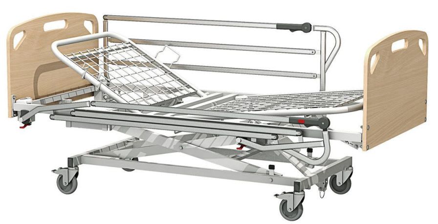 Nursing home bed / electrical / on casters / height-adjustable Atlantique Sotec Medical