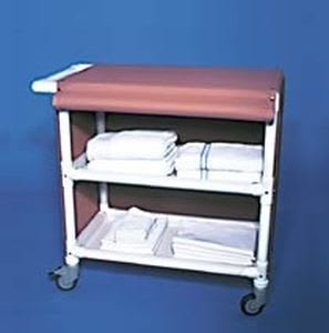 Storage cart / linen / 2-shelf MLC 302 FA RCN MEDIZIN