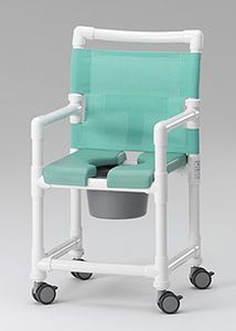 Shower chair / on casters / with bucket SCC 250 PZ RCN MEDIZIN