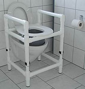 Height-adjustable raised toilet seat / with armrests DT 100 HM RCN MEDIZIN