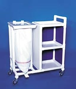 Dirty linen trolley / clean linen / with shelf / 1-bag MC 230 FP WSW RCN MEDIZIN
