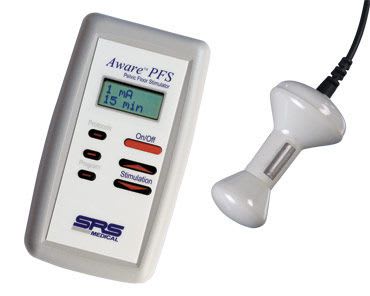 Electro-stimulator (physiotherapy) / hand-held / perineal electro-stimulation / 1-channel AWARE™ PFS SRS Medical