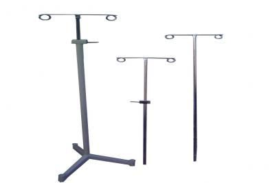 2-hook IV pole / telescopic / bed 92X1 Shree Hospital Equipments