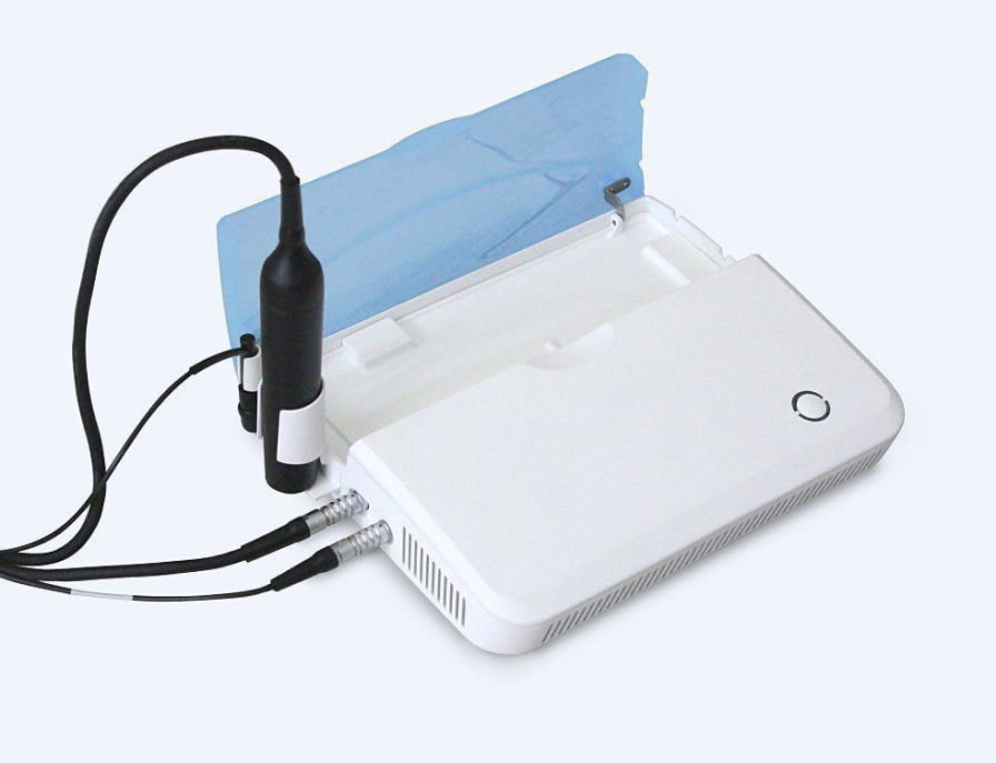 Hand-held ultrasound system / for ophthalmic ultrasound imaging / all-in-one probe SP-3000 SonopTek