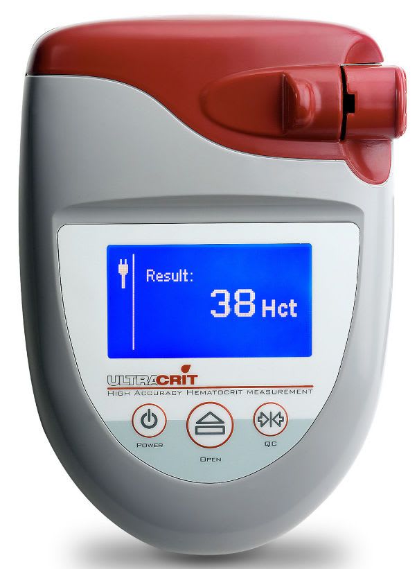 Portable hematocrit analyzer / with hemoglobin analyzer UltraCrit™ Separation Technology