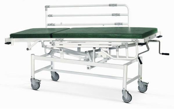 Transport stretcher trolley / height-adjustable / mechanical / 2-section S4100 SINA HAMD ARIA