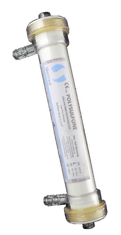 Hollow-fiber dialyzer / polyethersulfone / with high permeability Silver Med
