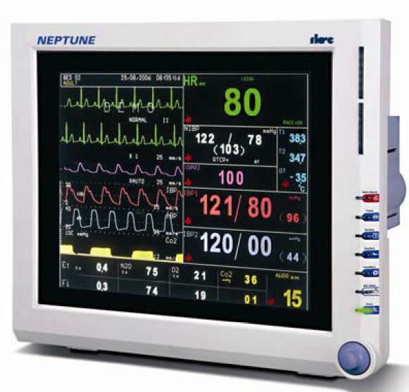 Compact multi-parameter monitor / anesthesia Neptune 15" Siare