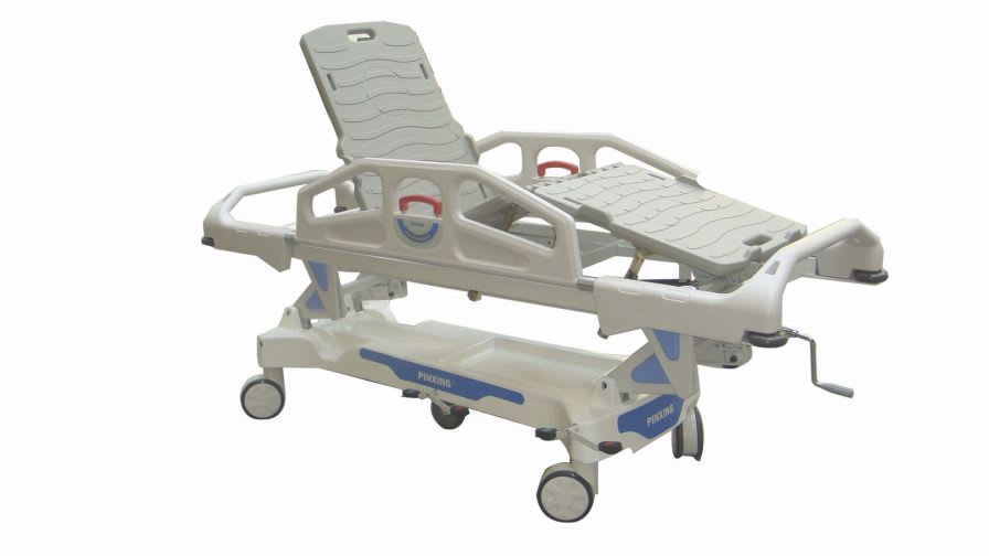 Transport stretcher trolley / height-adjustable / electromechanical / 4-section PC-SZH-2 Shanghai Pinxing Medical Equipment Co.,Ltd