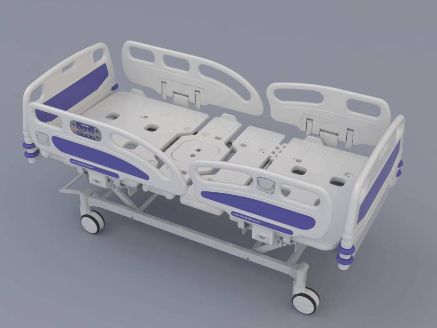 Intensive care bed / electrical / height-adjustable / on casters DY5895 Shanghai Pinxing Medical Equipment Co.,Ltd