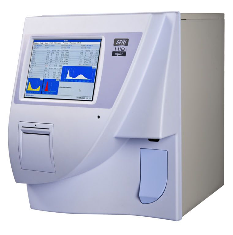 Automatic hematology analyzer / 19-parameter 60 tests/h | H18 LIGHT SFRI