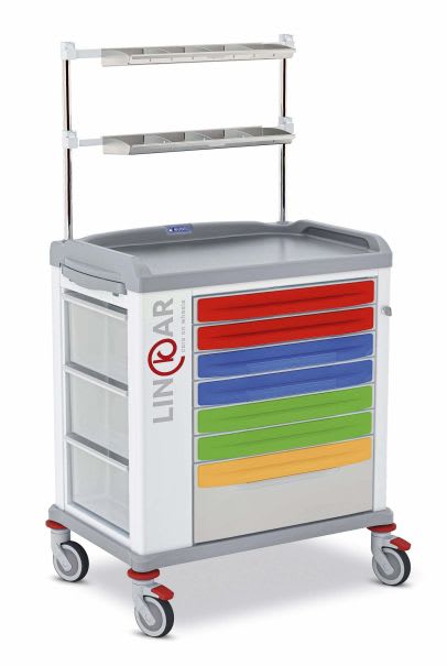 Medicine distribution trolley / with drawer LINKAR 329545 Malvestio