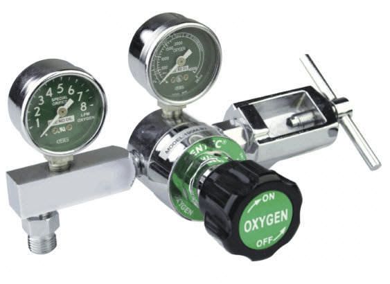Oxygen flowmeter / variable-area / with pressure regulator 190M series Genstar Technologies Company