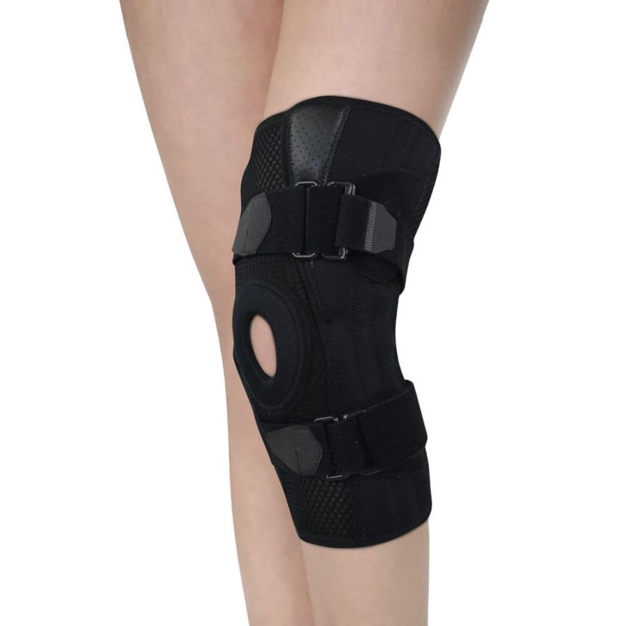 Knee orthosis (orthopedic immobilization) / open knee / with patellar buttress / with flexible stays AS-KX-01 Reh4Mat