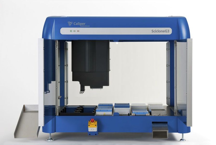 DNA library preparation workstation / for next-generation sequencing / 1-station Sciclone NGSx PerkinElmer