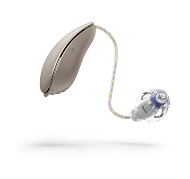 Mini behind the ear, receiver hearing aid in the canal (mini RITE) Nera designRITE Oticon