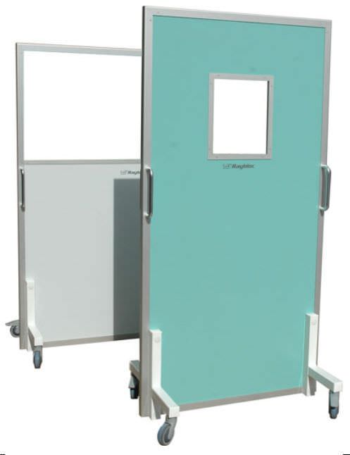X-ray radiation protective shield / mobile / with window Raybloc