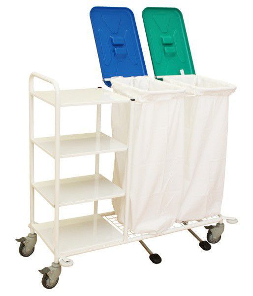 Linen cart / 4-shelf / 2-bag VN2PS PROMA REHA