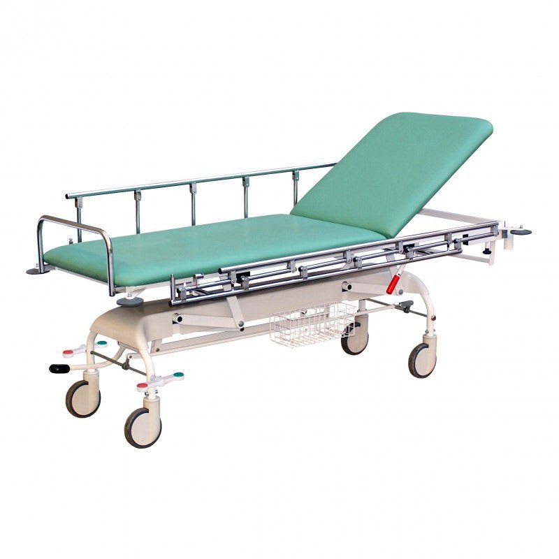 Emergency stretcher trolley / height-adjustable / electrical / 2-section 170 kg | URGENT PROMA REHA