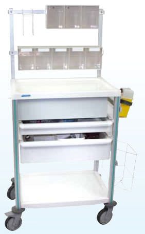 Multi-function trolley / service / with shelf unit / stainless steel AGILY C.2.1 PRATICDOSE