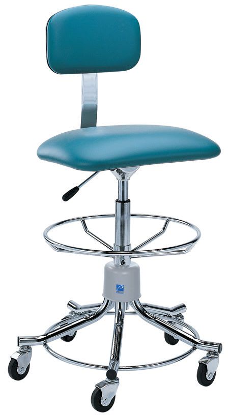 Medical stool / on casters / height-adjustable / with backrest P-555-GS Pedigo