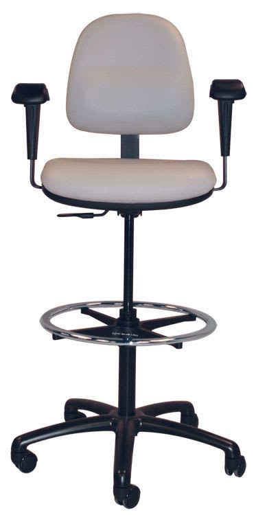 Medical stool / height-adjustable / on casters / with armrests T-583 Pedigo