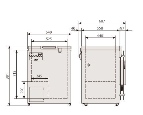 Laboratory freezer / chest / 1-door MDF-137 Panasonic