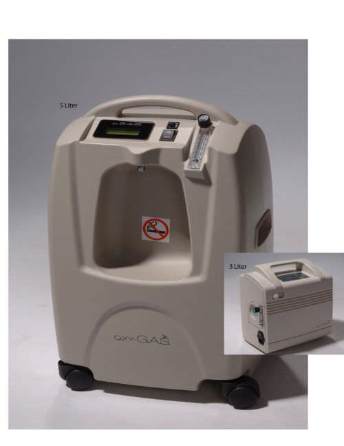 Oxygen concentrator / on casters Patterson Scientific