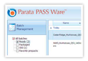 Software / medication management Parata PASS Ware™ Parata Systems
