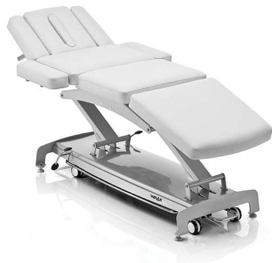 Electrical massage table / height-adjustable / on casters / 4 sections S8 luxury NOVAK M