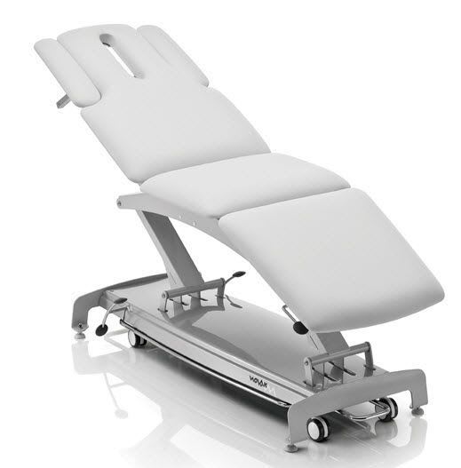 Electrical massage table / on casters / height-adjustable / 3 sections S3 NOVAK M