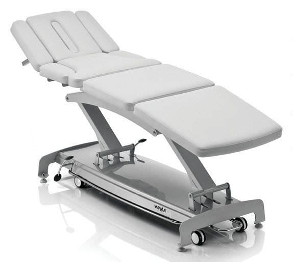 Electrical massage table / on casters / height-adjustable / 4 sections S8 osteo luxury NOVAK M