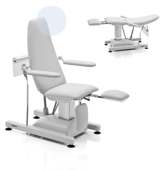 Podiatry examination chair / electrical / height-adjustable / 3-section N NOVAK M