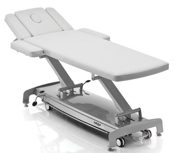 Electrical massage table / height-adjustable / on casters / 2 sections S exclusive NOVAK M