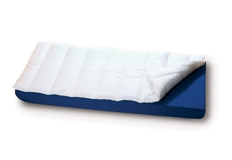 Anti-decubitus overlay mattress / for hospital beds / hollow silicone fiber One-Piece Novacare