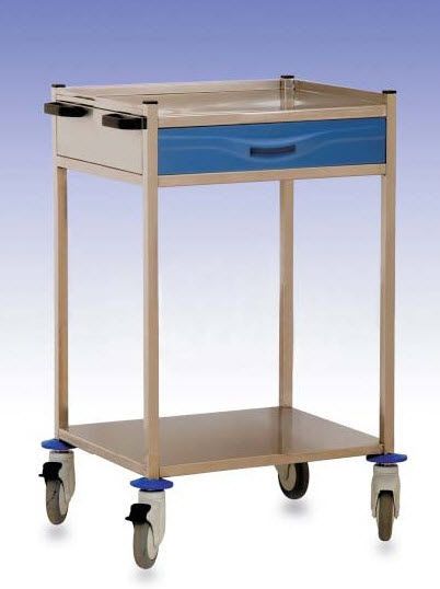 Treatment trolley / with drawer / stainless steel M902-P Mobiclinic