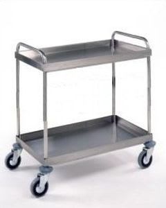 Clearing trolley / stainless steel / 2-tray M075B-2 Mobiclinic