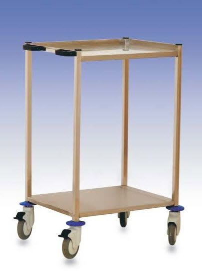 Treatment trolley / stainless steel / 2-tray M905 Mobiclinic