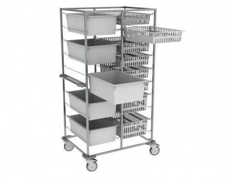 Multi-function cart / with basket / stainless steel max. 300 kg | UNI-TRANS NEREZ5214 Klaro, spol. s r.o.