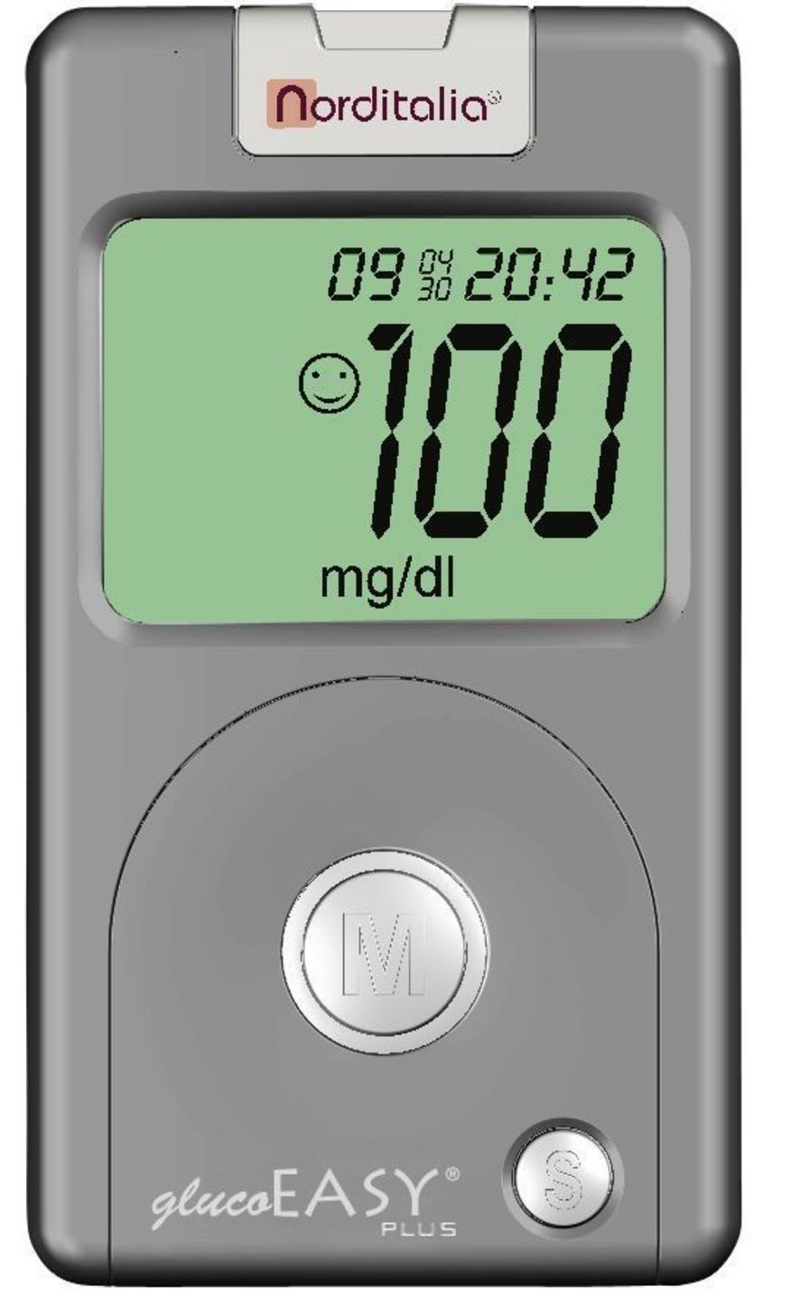 Blood glucose meter 20 - 600 mg / dL | glucoEASY Plus Norditalia Elettromedicali
