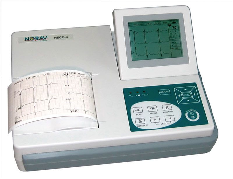 Digital electrocardiograph / resting NECG-3 NORAV Medical