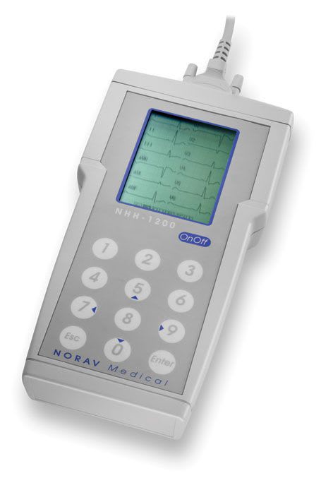 Digital electrocardiograph / resting / 12-channel / portable NHH 1200 NORAV Medical