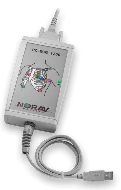 Digital electrocardiograph / resting / computer-based 1200HR NORAV Medical