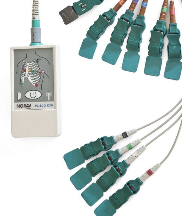 Wireless electrocardiograph / computer-based / resting / digital BLUE ECG NORAV Medical