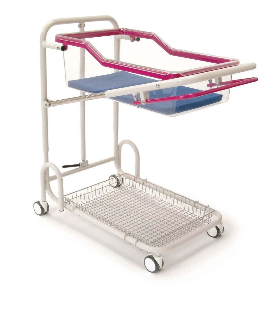 Height-adjustable hospital baby bassinet / transparent 12110 Inmoclinc