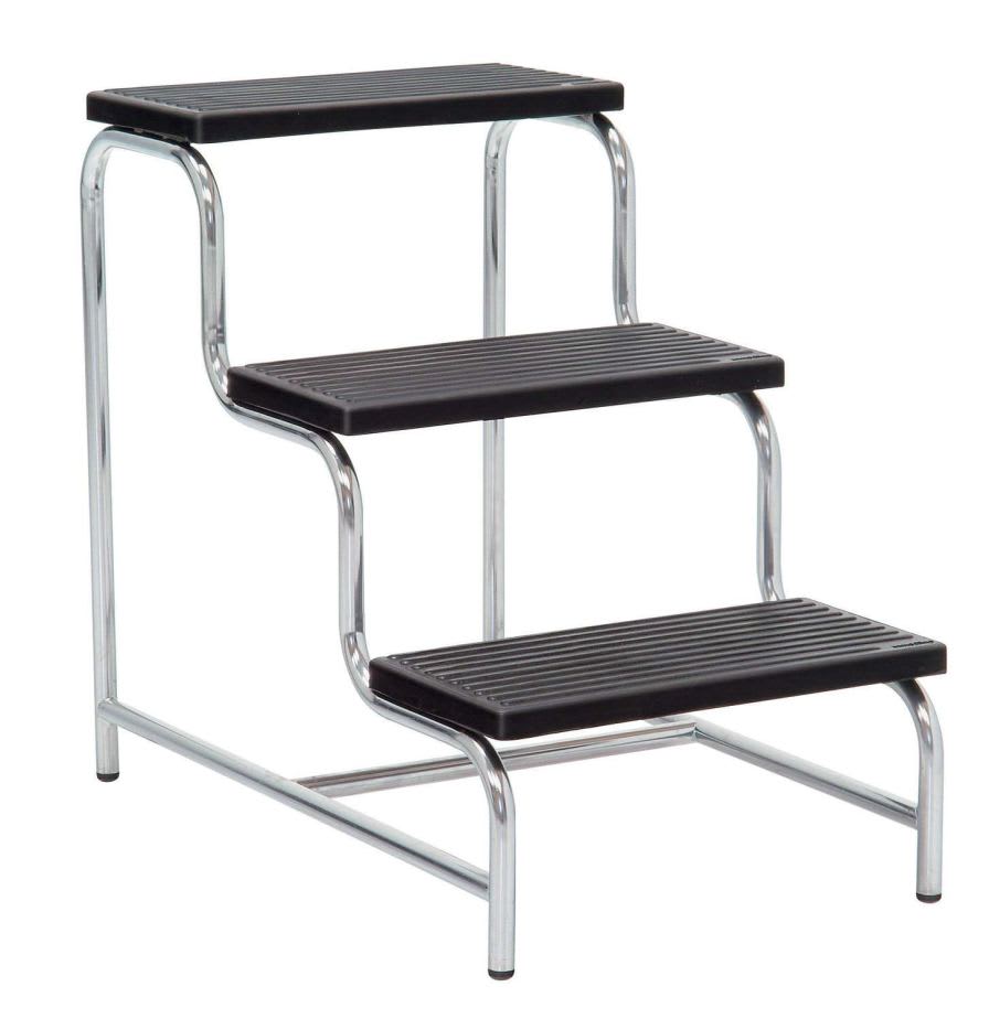 3-step step stool / stainless steel 5021 Inmoclinc