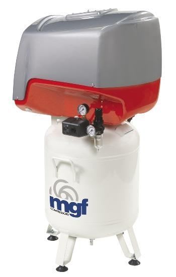 Medical compressor / for dental units / oil-free / 3-workstation 50 L | SKY 50/15 PRIME S MGF Compressors S.r.l.